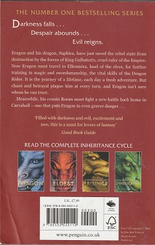 Picture of Eldest Back Cover