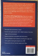 Picture of History Rugby World Cup Back Cover