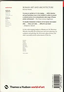 Picture of Roman Art and Architecture Back Book Cover