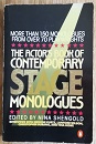 Picture of The Actor's Book of Contemporary Stage Monologues Book Cover